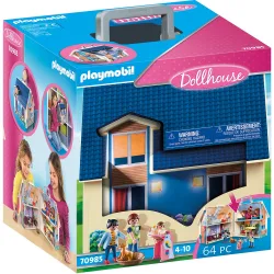 Casa de Muñecas Maletín de juguete con muebles DollHouse