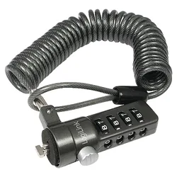Câble De Sécurité Pour Ordinateur Portable Nbs004 Black One Size unisex