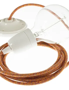 Cables Suspension Luminaire Rx07 Diy 1 M Indian Summer / White One Size - Creative - FashionsVida