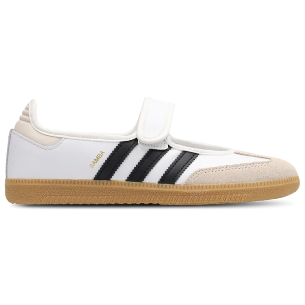 Samba Women's Sneakers - White - Size 7 - Leather - White - Size: 7 - Adidas - FashionsVida