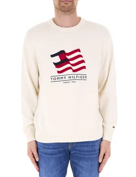 Maglione in cotone BURRO L - Tommy hilfiger - FashionsVida