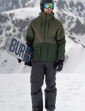 Interstellar II Mens Waterproof Ski Jacket - Green - Mountain Warehouse - FashionsVida