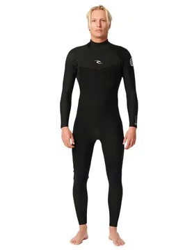 Combinaison Néoprène à Manches Longues Avec Fermeture éclair Dans Le Dos D/patrol 4/3 Mm Gb Stmr Black MS - Rip curl - FashionsVida
