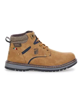 Scarponcini cuoio con dettagli a contrasto MM973 41 - Marina Militare - FashionsVida