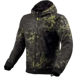 Giubbotto Moto Tessuto SAROS WB Nero Verde Scuro taglia 2XL
