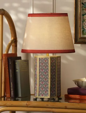 Helmingham Metal & Fabric Table Lamp Antique Brass - Joules Home Lighting - FashionsVida