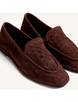 Mocasines de piel con trenzado artesanal de mujer plantilla acolchada - Gioseppo - FashionsVida