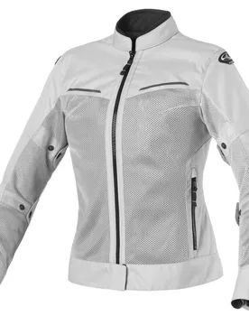 Giacca Moto Donna Traforata TROPICA LADY Grigio Nero taglia S - Clover - FashionsVida