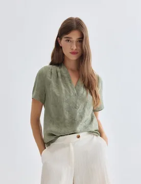 Zermatt - Blusa lisa, manga corta - Zermatt - FashionsVida