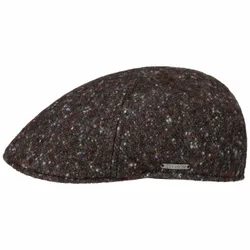 Lancott Ivy Wool Flat Cap by - brown-mottled - Size: 58 cm