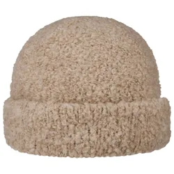 Uni Bouclé Beanie Hat with Cuff by - oatmeal - Damen - Size: One Size