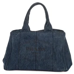 Pre-Owned Womens Medium Canapa Tote Shoulder Bag - Blue - One Size