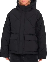 Doudoune imperméable à capuche - Out Of Boxy Puff W Black en Nylon - Taille S - Noir