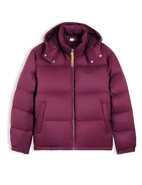Chaqueta acolchada de plumas ALASKA rojo oscuro S - Tommy Jeans - FashionsVida