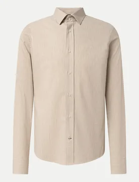 Langarmhemd mit Kentkragen 256-Dark Beige 256 M - Joop! - FashionsVida