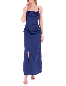 Abito con spalline BLU AVIO XL - Rinascimento - FashionsVida