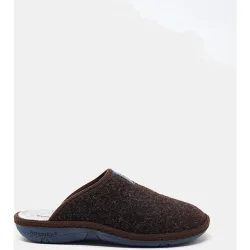 Zapatillas de casa de hombre destalonadas en color azul