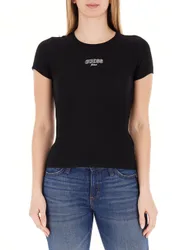 T-shirt a costine NERO L