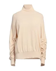 Rollkragenpullover Damen Beige L,M Damen