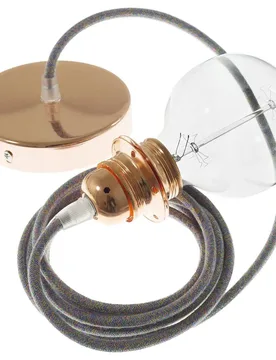 Cables Lampe Suspendue Pendel Pour Abat-jour Rx09 Diy 50 Cm Lollipop / Copper One Size - Creative - FashionsVida