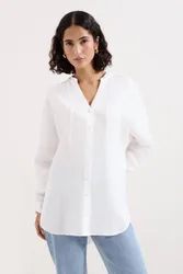Women's Mathilde Linen Shirt in White Size: 10 - White - Size: 10