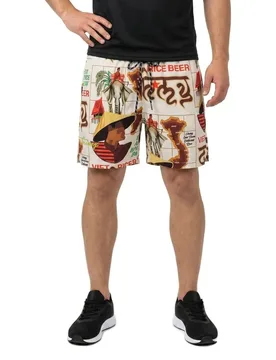 Pantaloncino Da Bagno Viet Cong Beer White M - Grimey - FashionsVida