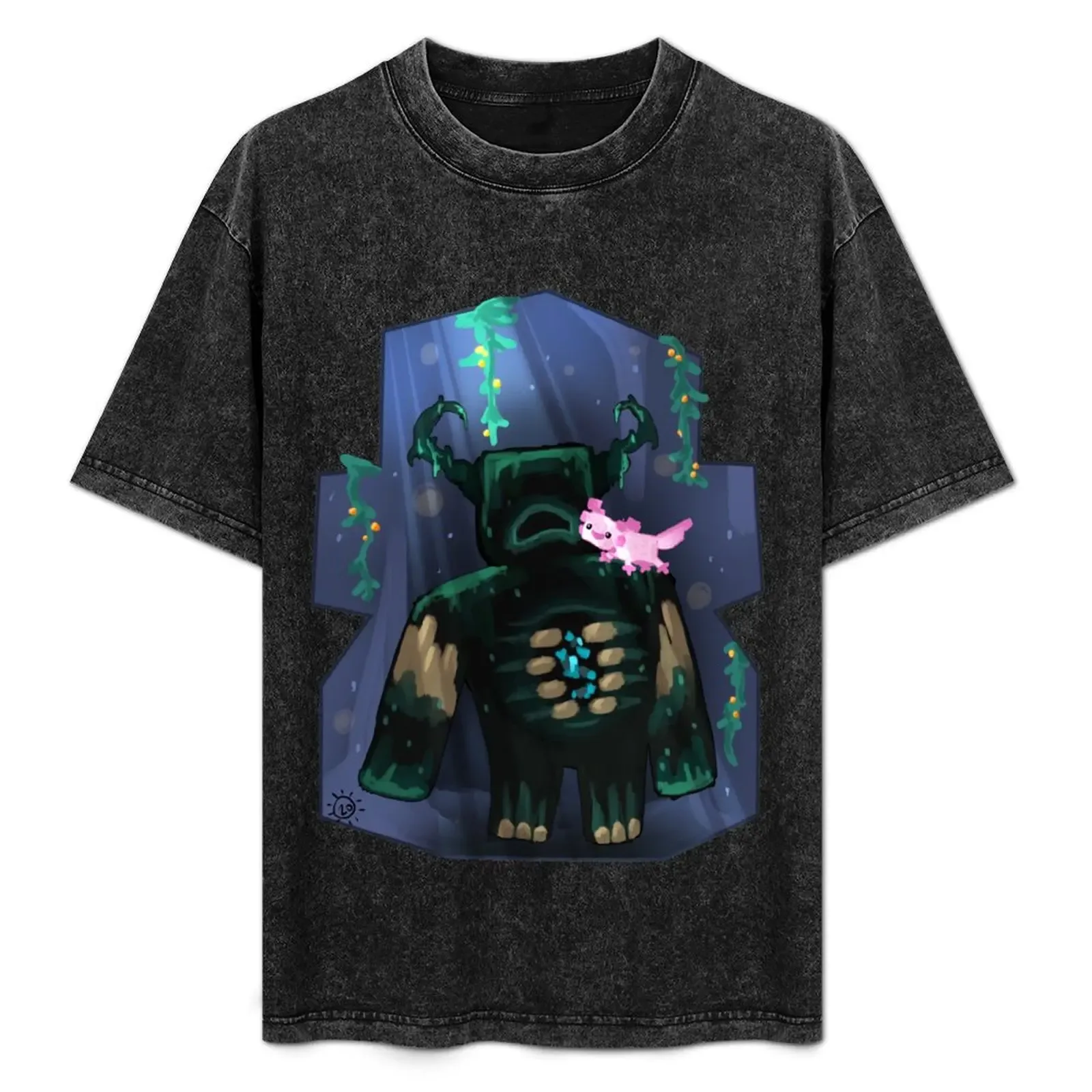 Warden n axolotl T-Shirt Worker Basic Short Sleeve Tee - Aliexpress - FashionsVida