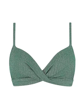 Damen Bikinioberteil Twist dunkelgrün 38C W - Beachlife - FashionsVida