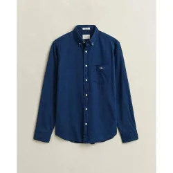 Camisa de hombre oxford de manga larga
