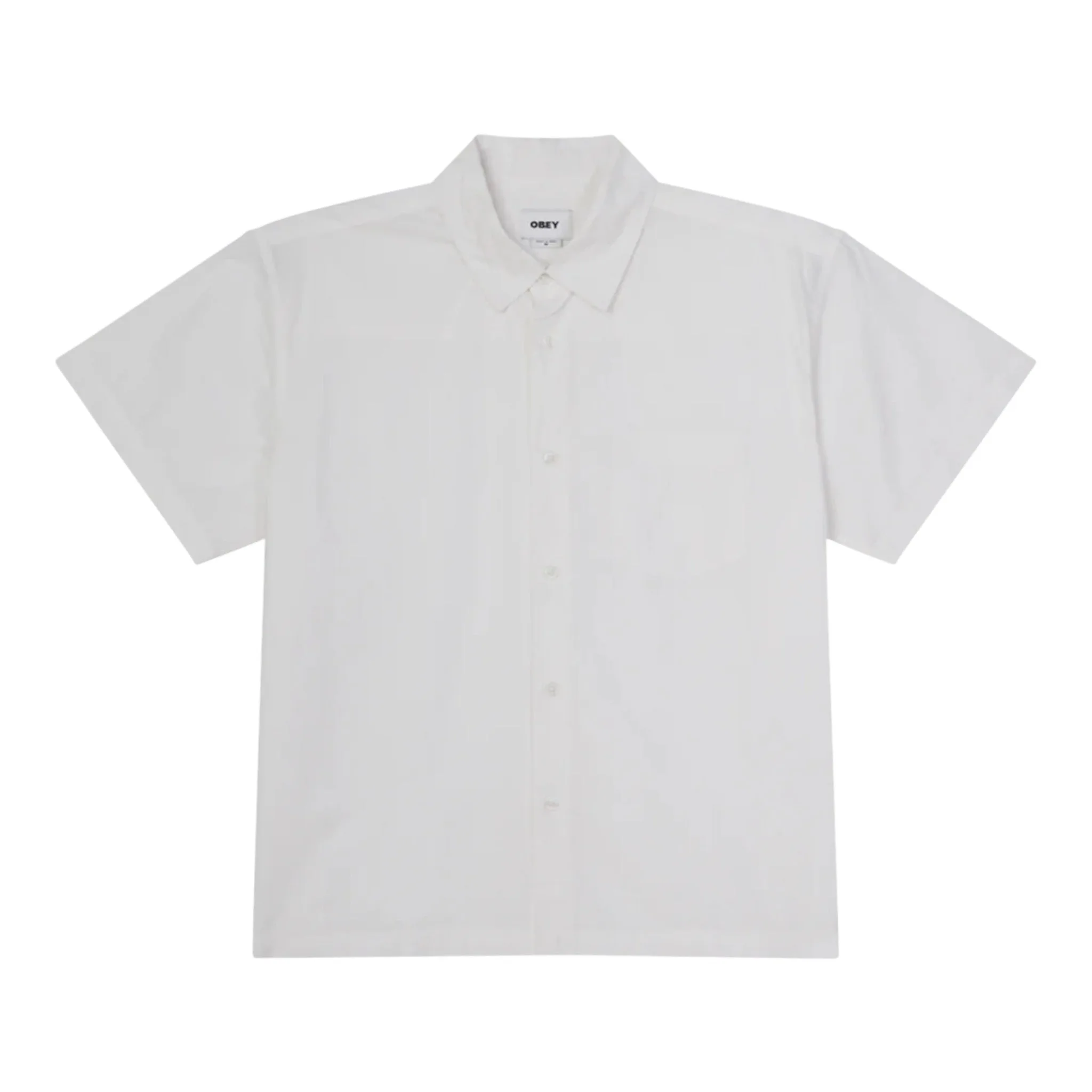 Camicia obey wire woven ss - white - OBEY - FashionsVida