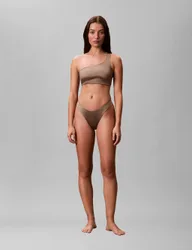 Shine One Shoulder Bikini Top Medium Brown female