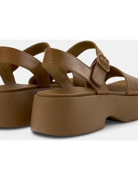 Sandalias de tacón de mujer de piel tasha - Camper - FashionsVida