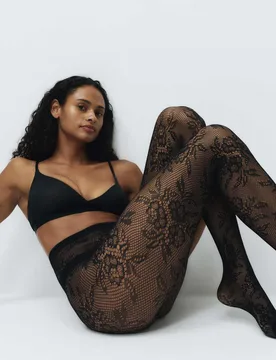Fishnet Lace Tights Black female - M&S - FashionsVida