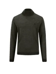Rollkragenpullover dunkelgrün L Herren