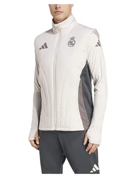 Gilet Real Madrid 24/25 Winterized Putty Mauve / Dark Grey / Charcoal M - Adidas - FashionsVida