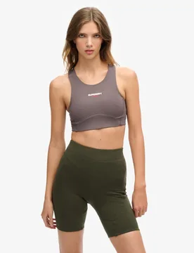 Superdry Damen Grau Sport Core Active BH, Größe: 40 - Größe: 40 - 44.99 - FashionsVida