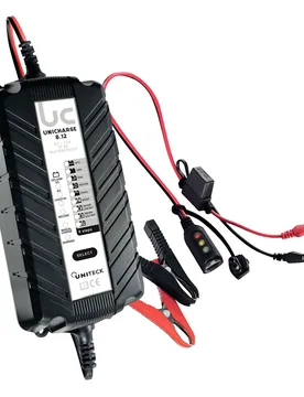Unicharge Battery Charger 8a 12v Black One Size unisex - Uniteck - FashionsVida