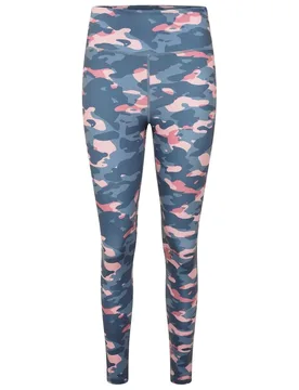 Womens 2b Influential Performance Leggings Legging In Pwderpnkcamo - Pink - Size 6 Uk - Dare 2b - FashionsVida