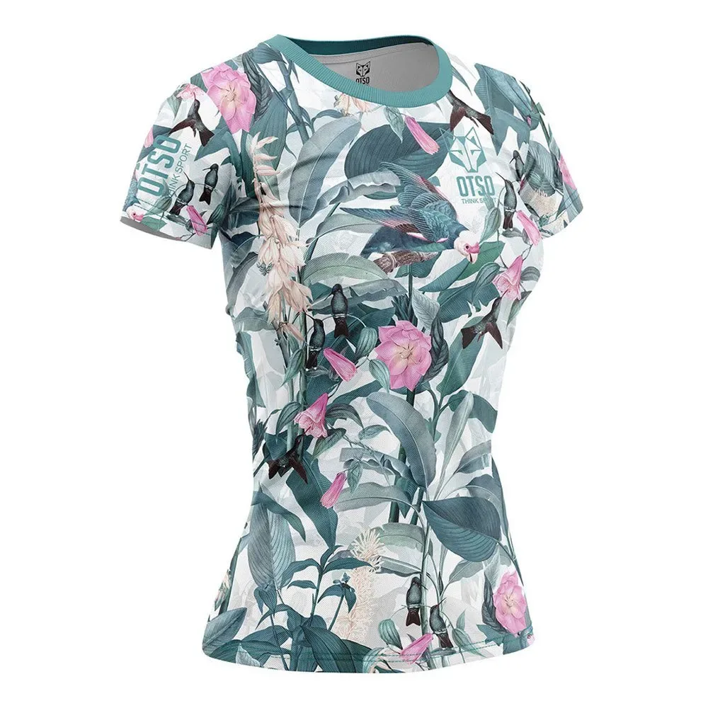 Maglietta A Maniche Corte Garden Multicolour XS - OTSO - FashionsVida