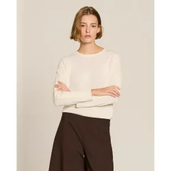 Camiseta de mujer detalle tweed