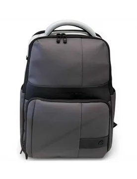 Zaino W129W Uomo Grigio e Nero Resistente all'acqua con Porta PC 14'' e iPad - Piquadro - FashionsVida
