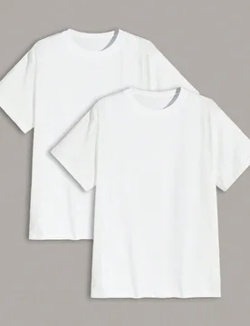 Camiseta de manga corta de cuello redondo de unicolor para hombre, camisetas básicas XXL - Shein - FashionsVida