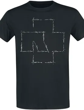 T-Shirt - Stacheldraht - S bis 3XL - für Männer - Größe 3XL - schwarz - Lizenziertes Merchandise! - Männer - male - Rammstein - FashionsVida