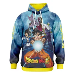 Dragon Ball Super Goku Vegeta Hoodie Multicolour XL Men,Women