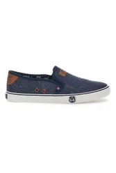 Mocassini Blu con Tomaia in Tessuto RO01805 42