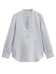 Blouse-chemise bleu 32