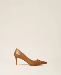 Twinset Escarpins en cuir avec logo