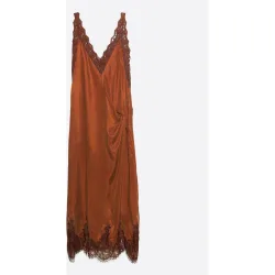 Vestido lencero nudo