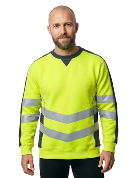Sweat-shirt Safe Supreme 50126 Hi-Vis Yellow / Dark Navy 5XL - MASCOT - FashionsVida