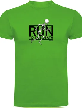 Maglietta A Maniche Corte Run To The Death Green S - Kruskis - FashionsVida